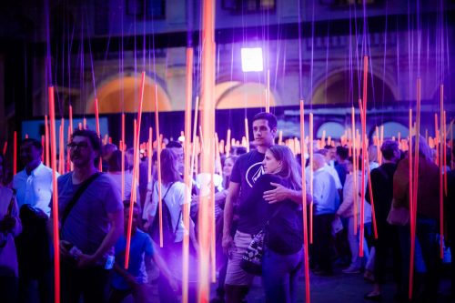 „Floating Light“ by Wouter Brave & „Timber“ by Studio Percussion, KLANGLICHT 2018 © Alex Koch_0044